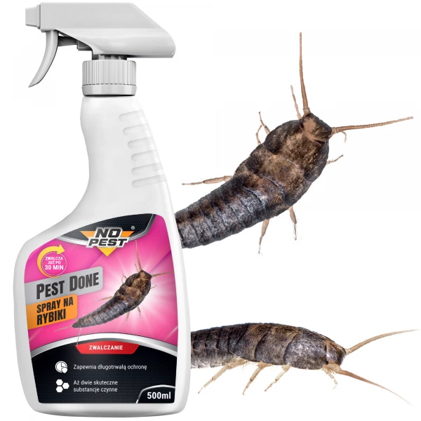 Środek na rybiki cukrowe spray NO PEST. Preparat na srebrzyki 500ml.