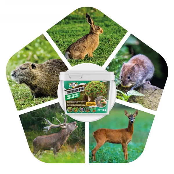 Środek na jelenie, sarny, bobry, zające do ochrony drzew przed obgryzaniem 1kg Tree Guard PRO No Pest®