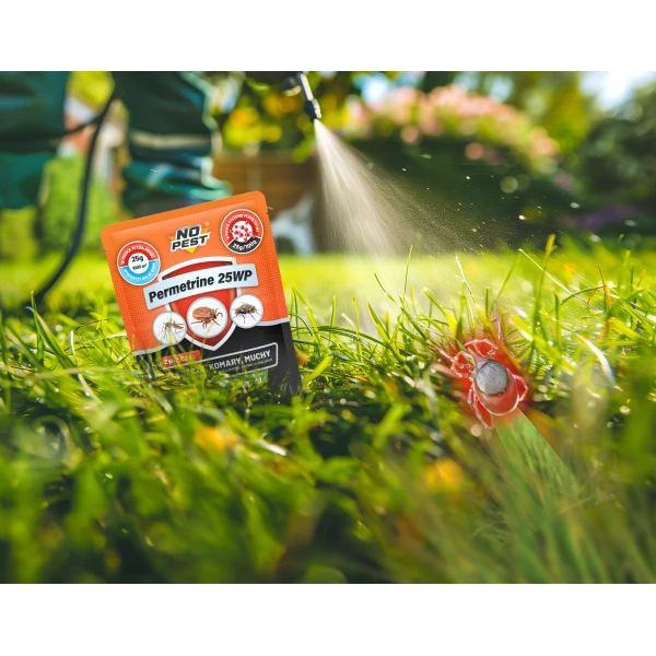 Permetryna 25% na kleszcze, komary, muchy, pluskwy 10 sztuk x 25g Permetrine 25WP No Pest® 