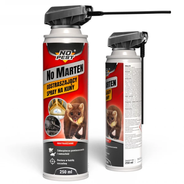 Środek na kuny, preparat odstraszający kuny spray No Pest® No Marten Spray.