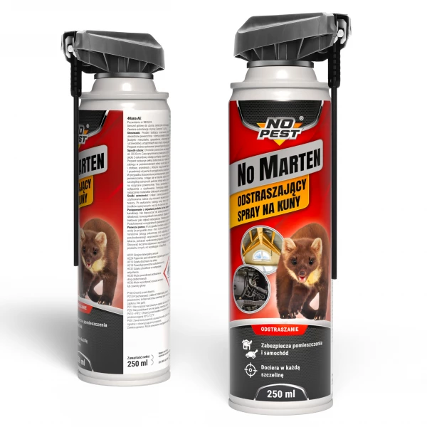 Środek na kuny, preparat odstraszający kuny spray No Pest® No Marten Spray.