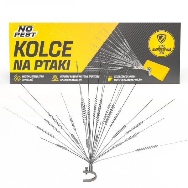  Kolce na ptaki na balustrady, lampy, maszty czy anteny No Pest®