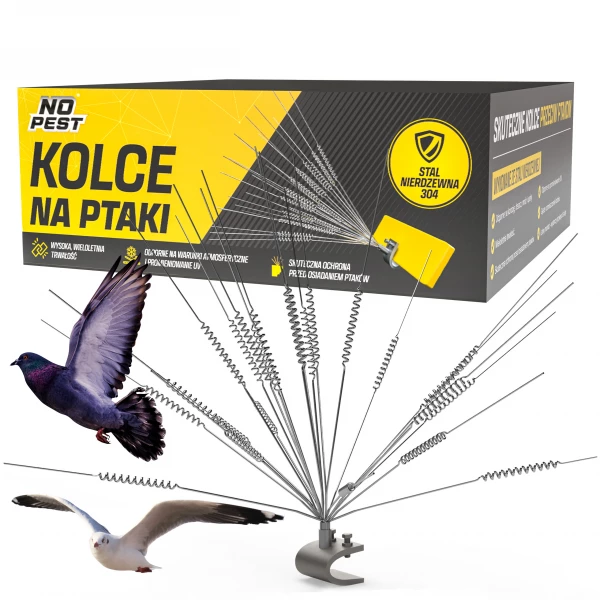 Kolce na ptaki na balustrady, lampy, maszty czy anteny No Pest®