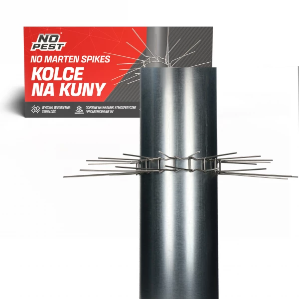 Kolce na kuny do rynien, rury spustowej No Pest®