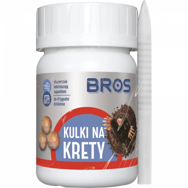 Kulki na krety Bros 90g Odstraszacz zapachowy na krety do ogrodu, trawnika.