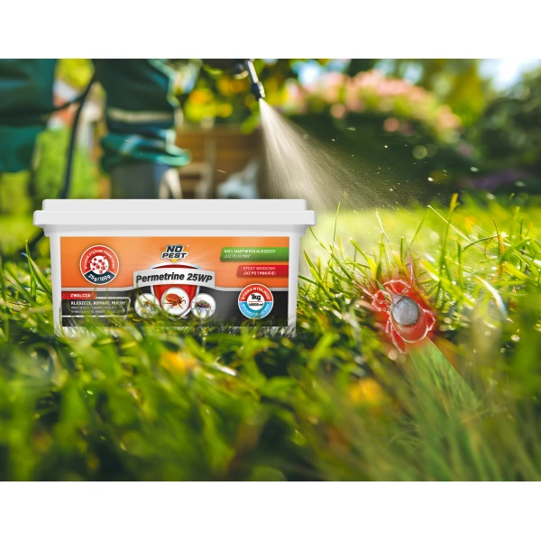 Permetryna 25% na kleszcze, komary, muchy, pluskwy Permetrine 25WP No Pest® 1kg