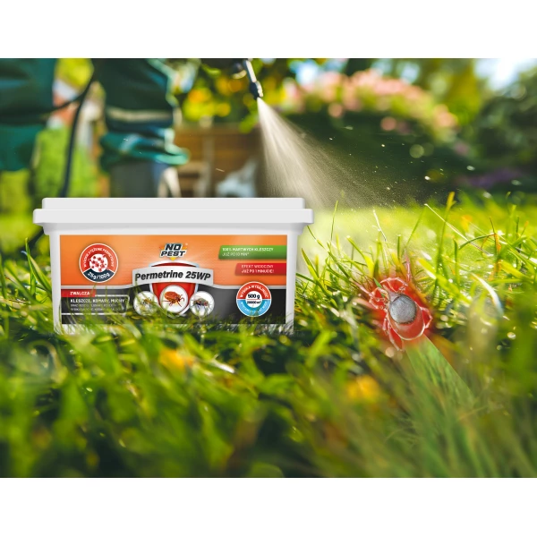 Permetryna 25% na kleszcze, komary, muchy, pluskwy Permetrine 25WP No Pest® 500g
