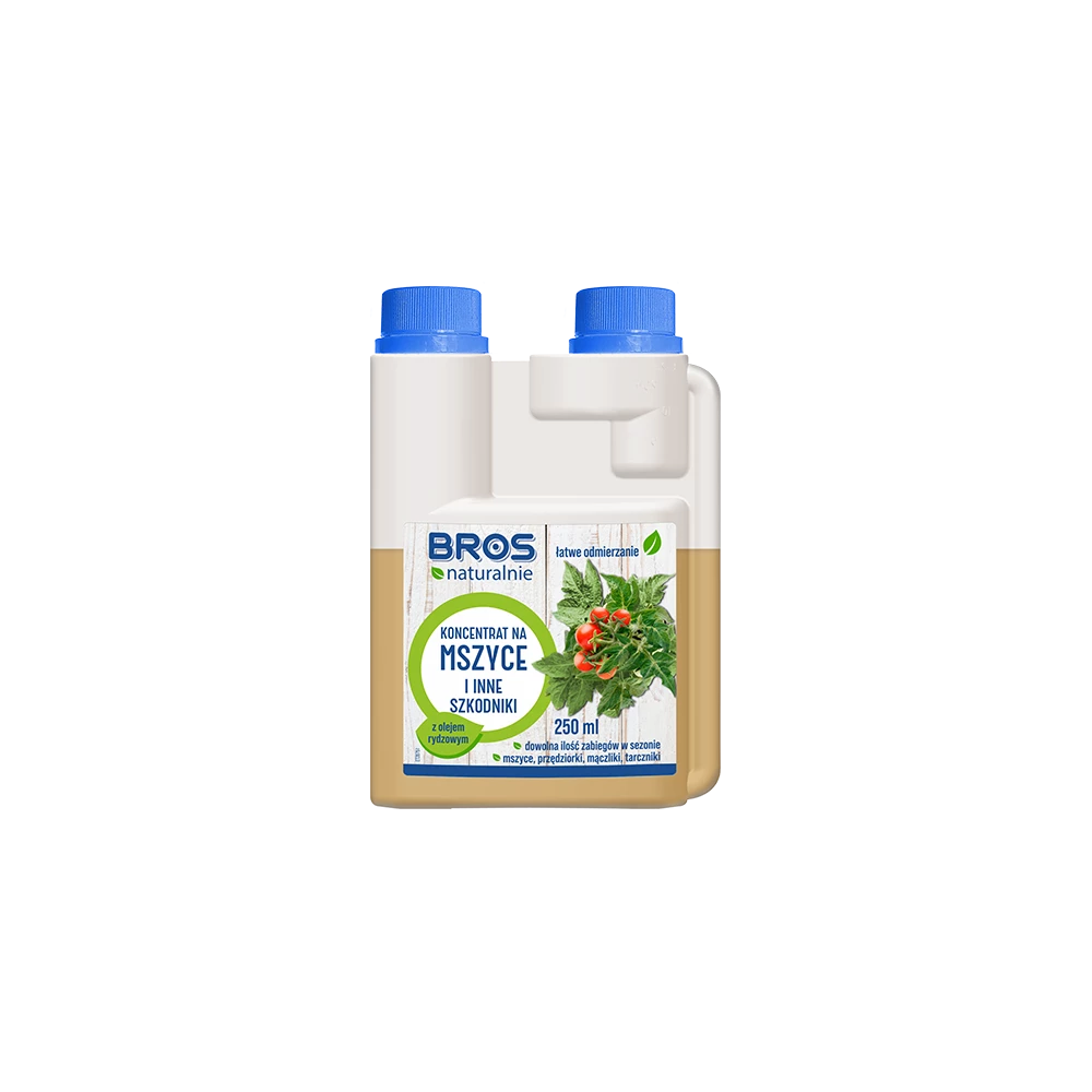 koncentrat na mszyce, przędziorki, czerwce, tarczniki Bros Naturalnie 250 ml 