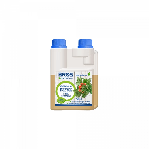 Środek na Mszyce i inne szkodniki roślin Bros Naturalnie koncentrat 250ml.