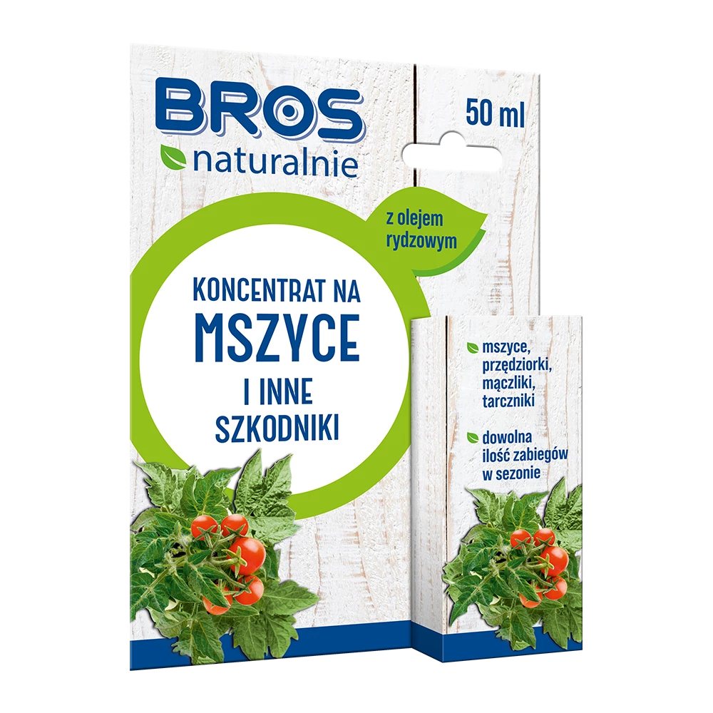 koncentrat na mszyce, przędziorki, mączliki, tarczniki, bros naturalnie 50ml