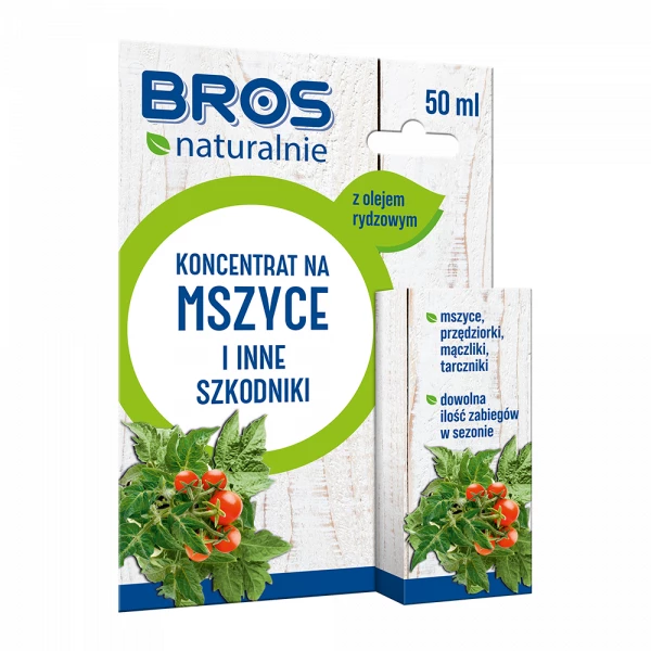 Środek na mszyce i inne szkodniki roślin Bros Naturalnie koncentrat 50ml