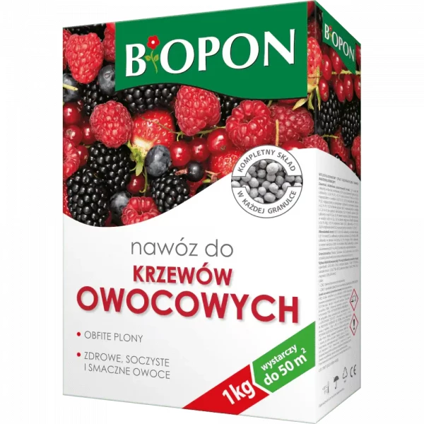 Nawóz do krzewów owocowych Biopon granulat 1kg