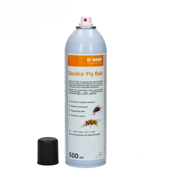 Seclira Fly Bait 500ml Spray środek na muchy wabiący dinotefuran 0,5%