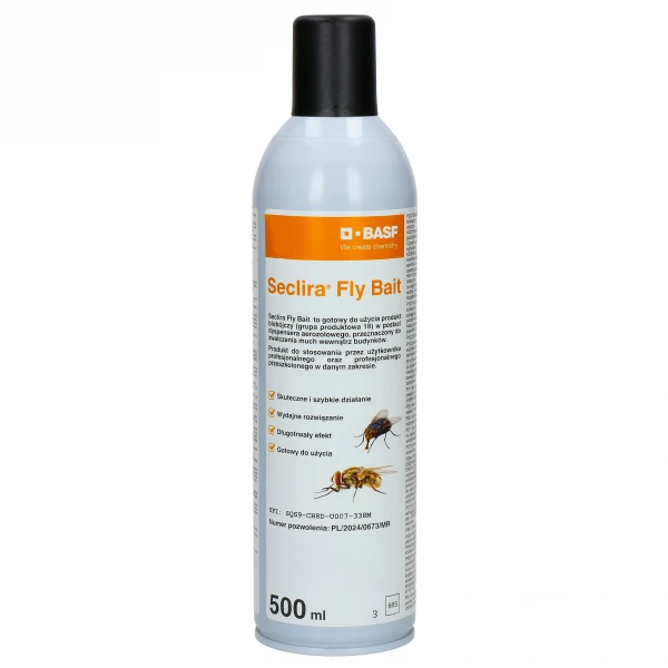 Seclira Fly Bait 500ml Spray środek na muchy wabiący dinotefuran 0,5%