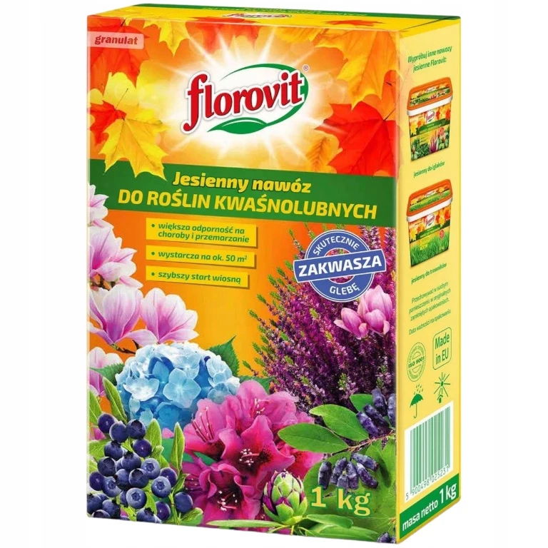 nawóz do roślin kwaśnolubnych, najlepszy nawóz do roślin, nawóz do borówek, nawóz do hortensji, nawóz do wrzosów, florovit kwaśnolubne, zakwaszanie gleby, jesienny nawóz kwaśnolubne, ochrona roślin przed zimą