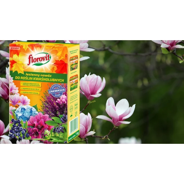 Nawóz do hortensji, borówek, wrzosów, roślin kwaśnolubnych jesienny Florovit 1kg