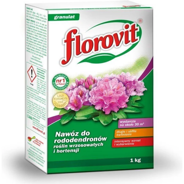 Nawóz do rododendronów, roślin wrzosowatych i hortensji Florovit 1kg 