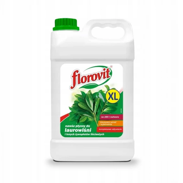 Nawóz do laurowiśni i innych żywopłotów liściastych w płynie Florovit 2,8kg