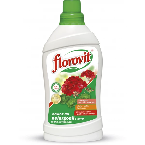 Nawóz do pelargonii i roślin kwitnących w płynie Florovit 1kg
