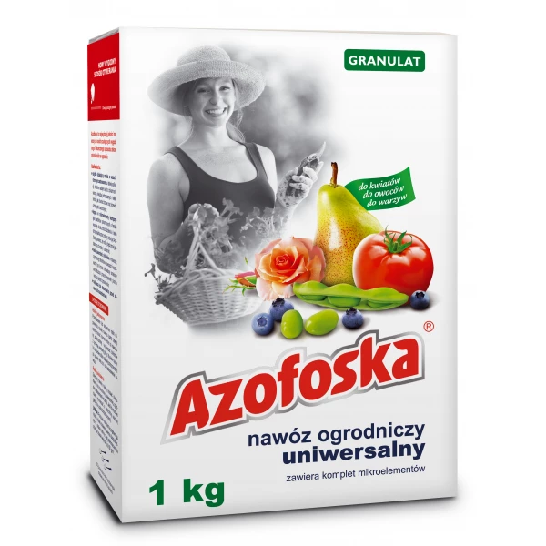 Nawóz ogrodniczy uniwersalny mineralny Azofoska granulat karton 1kg