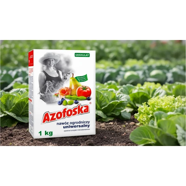 Nawóz ogrodniczy uniwersalny mineralny Azofoska granulat karton 1kg