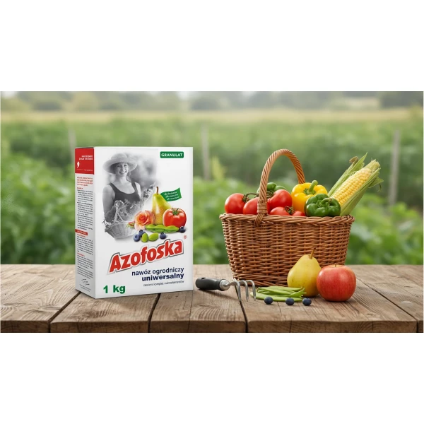 Nawóz ogrodniczy uniwersalny mineralny Azofoska granulat karton 1kg