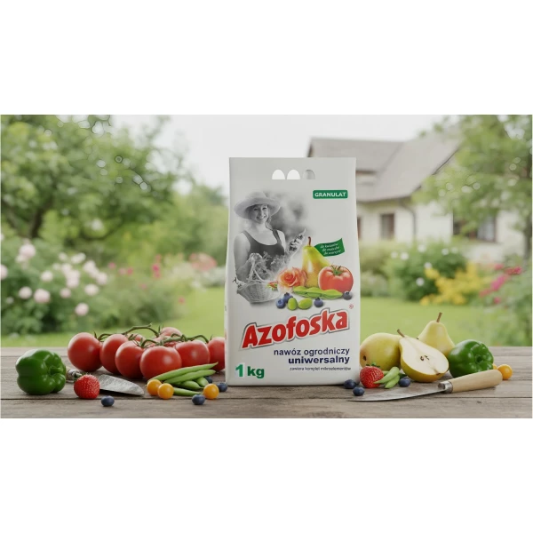 Nawóz ogrodniczy uniwersalny mineralny Azofoska granulat worek 1kg