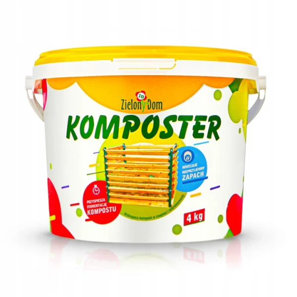 Komposter aktywator kompostu Zielony Dom. Pożywka bakterii, nawóz kompostujący 4kg