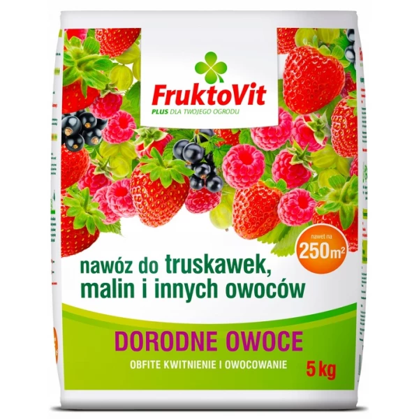 Nawóz do truskawek, malin i innych owoców. Granulat mineralny FruktoVit 5kg