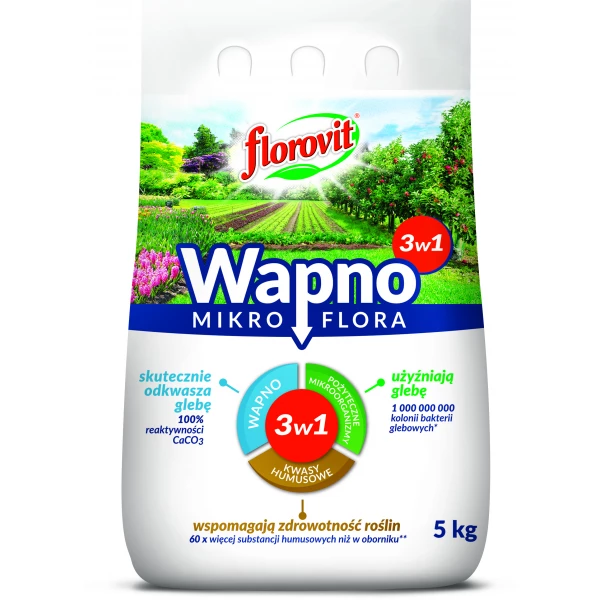 Wapno mikroflora 3w1 Florovit granulat 5kg