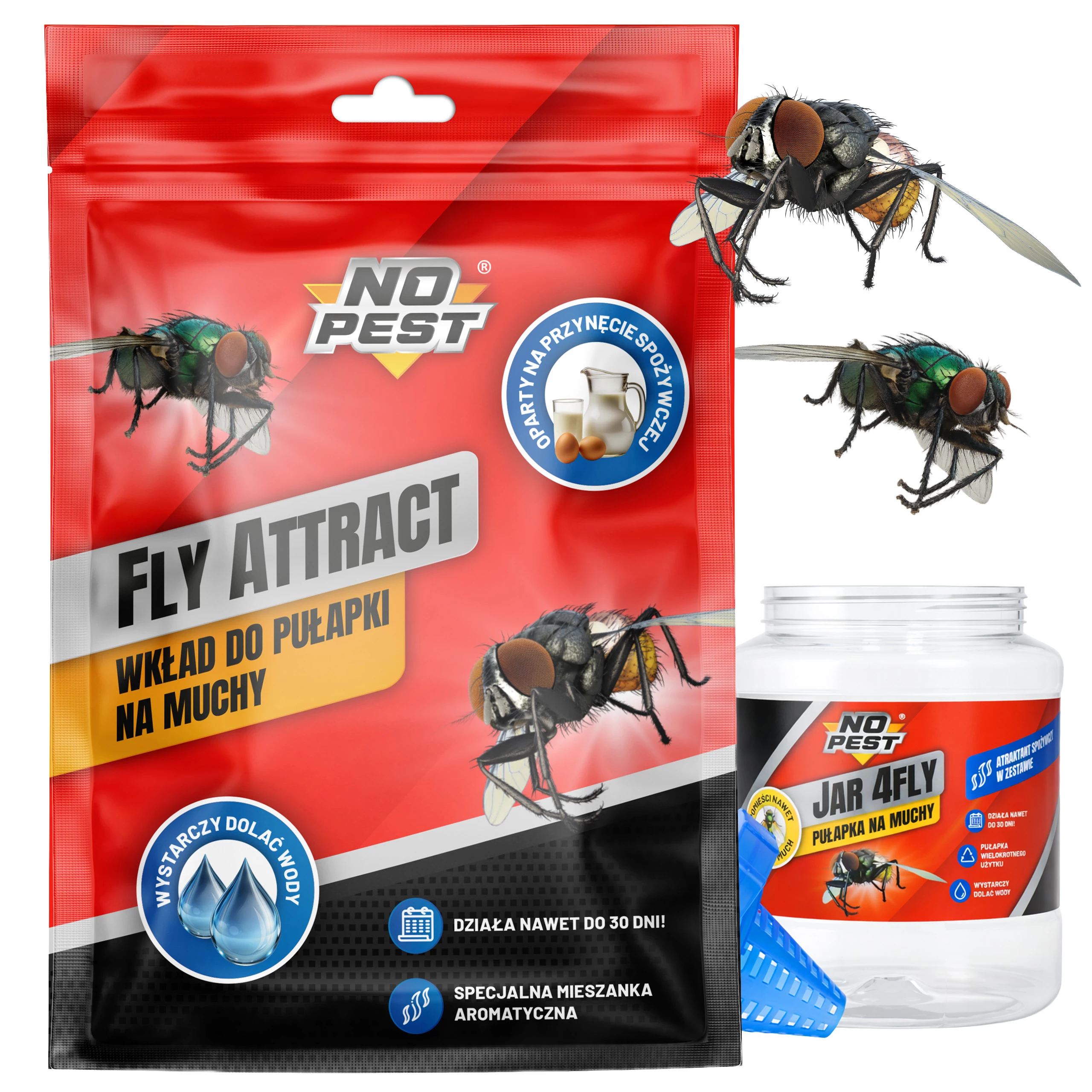 wkład do pułapki na muchy, saszetka do pułapki na muchy, uzupełniacz do pułapki na muchy, saszetka Fly ProTrap 15 g, wkład spożywczy do pułapki na muchy