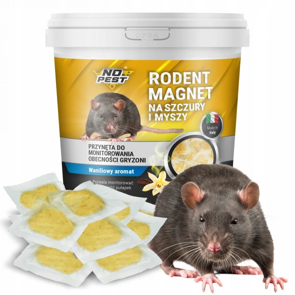 Wabik na myszy, szczury, gryzonie, kuny No Pest® przynęta, zanęta do chwytacza, pułapki, łapki 400g.