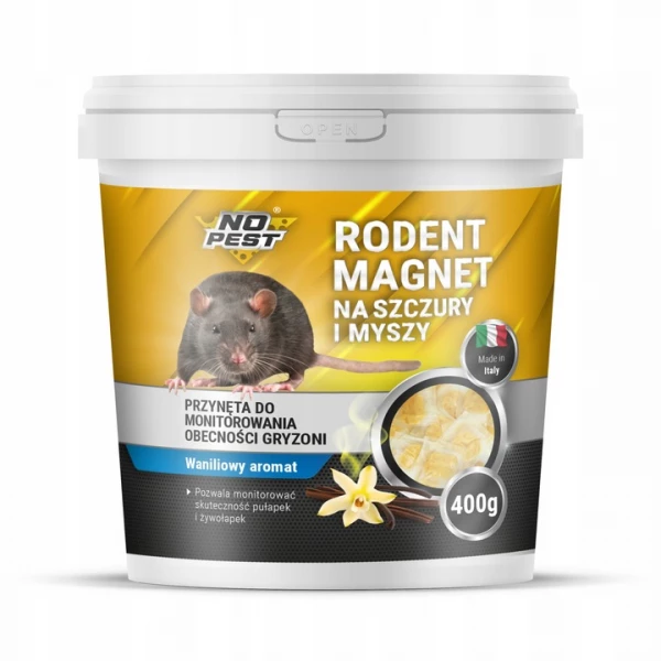 Wabik na myszy, szczury, gryzonie, kuny No Pest® przynęta, zanęta do chwytacza, pułapki, łapki 400g.