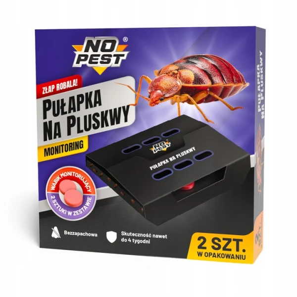 2x Pułapka na pluskwę domową No Pest® Lep na pluskwy z wabikiem