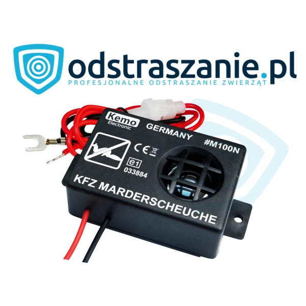 Odstraszacz kun do samochodu 12V. Kemo M100N na kuny do auta.