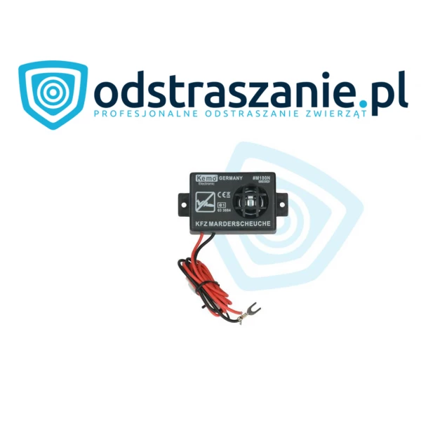 Odstraszacz kun do samochodu 12V. Kemo M100N na kuny do auta.