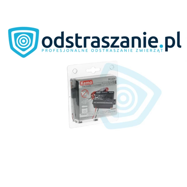 Odstraszacz kun do samochodu 12V. Kemo M100N na kuny do auta.