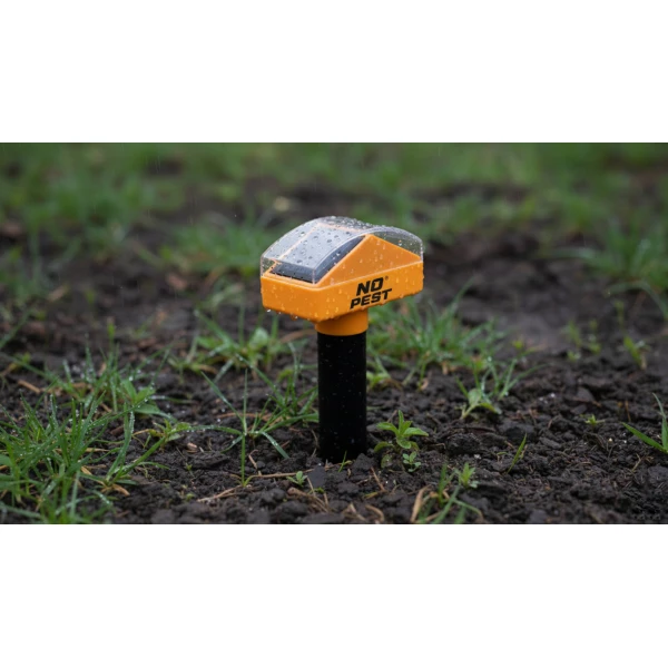 Solarny odstraszacz kretów, nornic 1800 m² No Pest® Thor Hammer Repeller 2 szt
