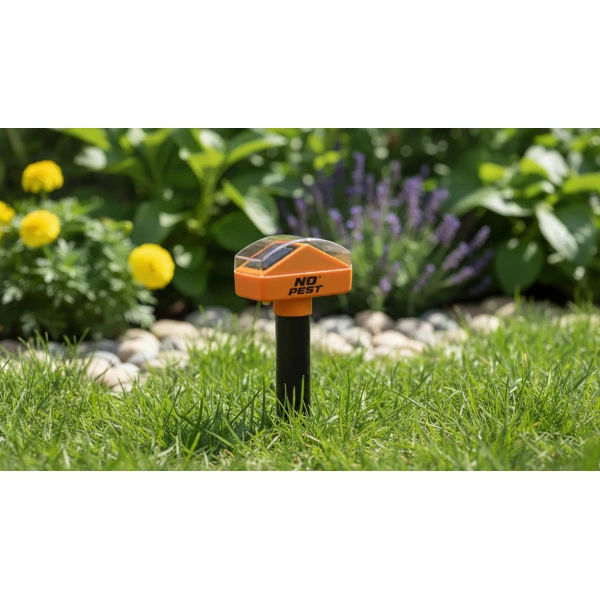 Solarny odstraszacz kretów, nornic 1800 m² No Pest® Thor Hammer Repeller 2 szt