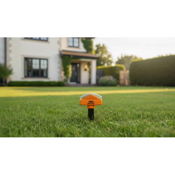 Solarny odstraszacz kretów, nornic 1800 m² No Pest® Thor Hammer Repeller 2 szt