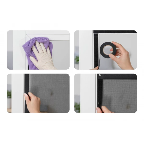 Moskitiera na drzwi balkonowe magnetyczna antracyt 140x220cm Silent Screen No Pest®