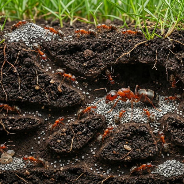 Proszek na mrówki 2 kg No Pest® Ant Done Micro granulat. Środek na mrówki w domu, ogrodzie.