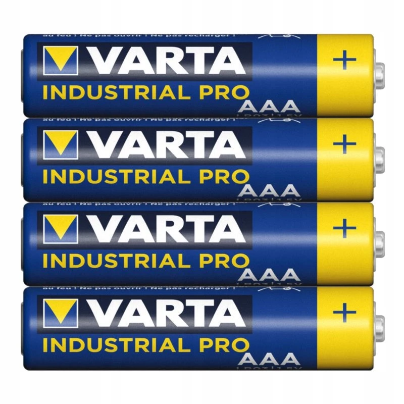 baterie, bateria, baterie AAA, bateria AAA, baterie LR03, bateria LR03, baterie alkaliczne, bateria alkaliczna, baterie alkaliczne niemieckie, bateria alkaliczna niemiecka, baterie Varta AAA, Varta Industrial PRO AAA, baterie 1,5V AAA, baterie 1250 mAh AAA, baterie do odstraszacza,