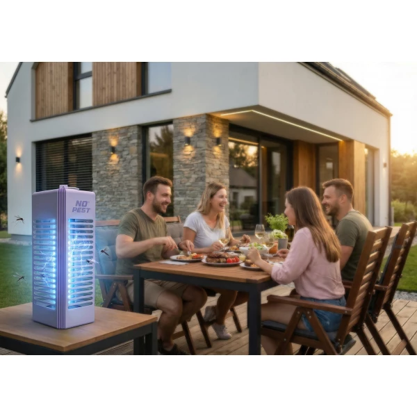 Lampa owadobójcza na komary, muchy, mole kolor lawendowy No Pest® Insect Blitz Lumeo 