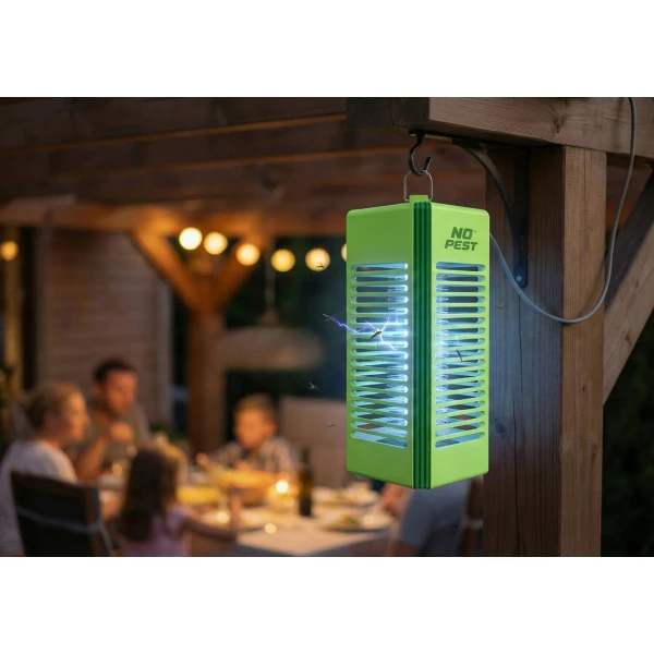 Lampa owadobójcza na komary, muchy, mole kolor limonkowy No Pest® Insect Blitz Lumeo 