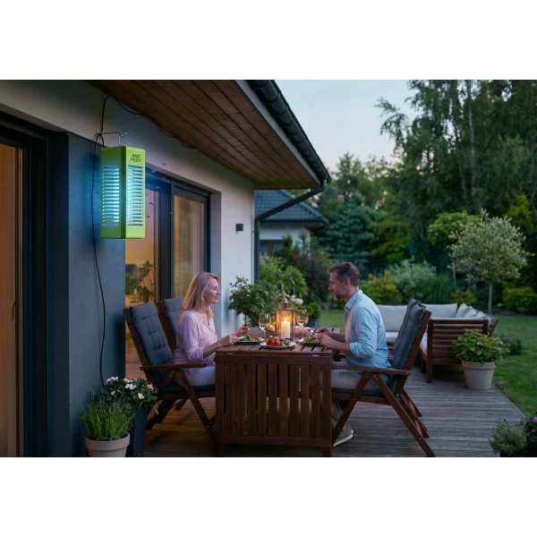 Lampa owadobójcza na komary, muchy, mole kolor limonkowy No Pest® Insect Blitz Lumeo 