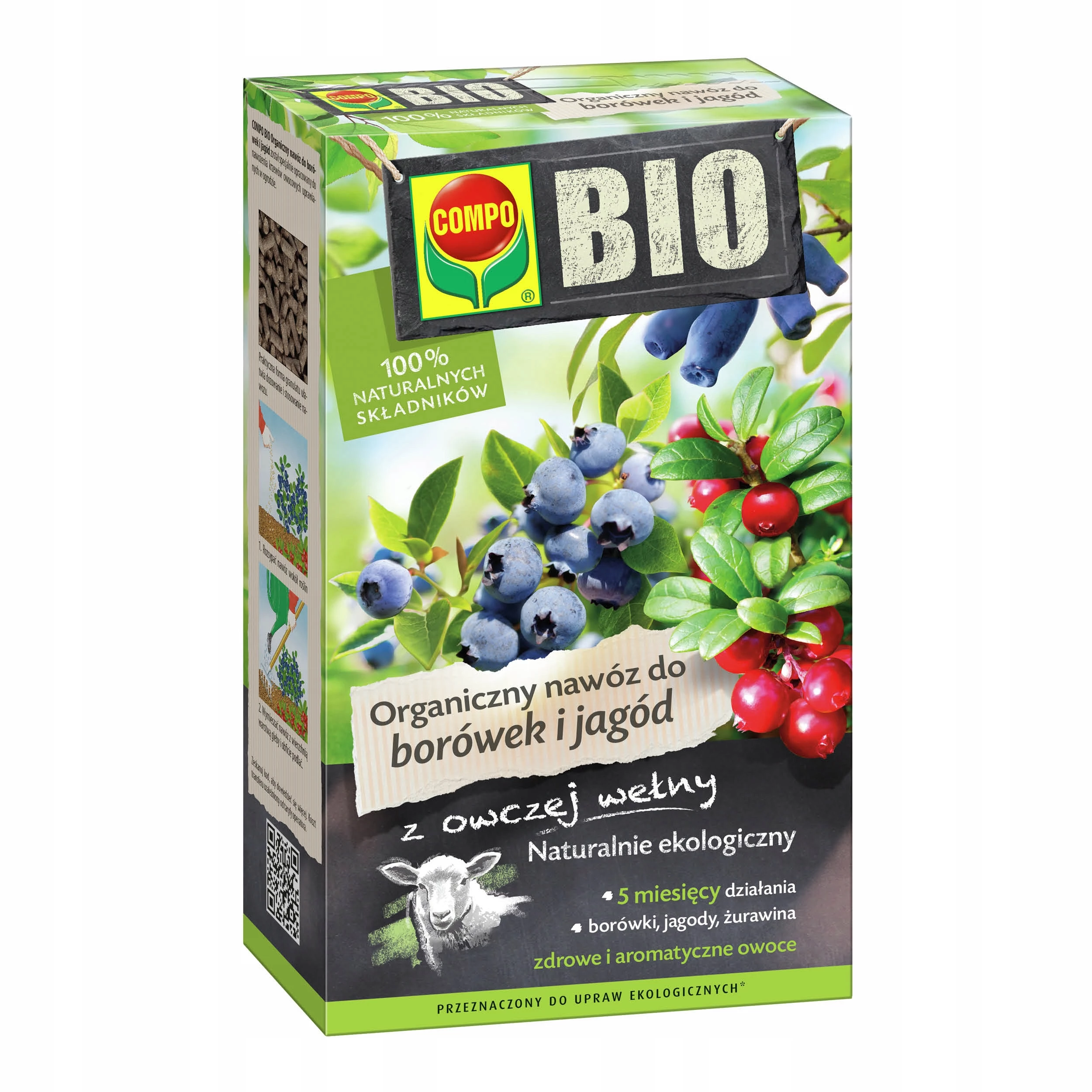 nawóz do borówek, organiczny nawóz do borówek, nawóz do roślin kwasolubnych, nawóz ogrodowy COMPO, nawożenie borówek, nawóz organiczny ogrodowy, COMPO BIO nawóz, nawóz do borówki amerykańskiej