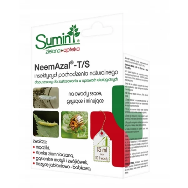 Neemazal T/S środek owadobójczy na ziemiórki, mączliki, stonkę, gąsienice Sumin 15 ml