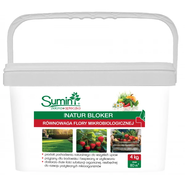 Środek na krety, pędraki, turkucie, nicienie Sumin Natur Bloker 4KG