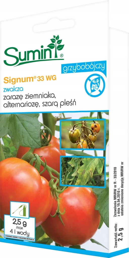 signum 33 wg, fungicyd sumin, środek grzybobójczy, ochrona roślin fungicyd, boskalid piraklostrobina, preparat grzybobójczy do oprysku, fungicyd wg granulat, środek ochrony roślin sumin, sumin grzybobójczy, zaraza ziemnieka